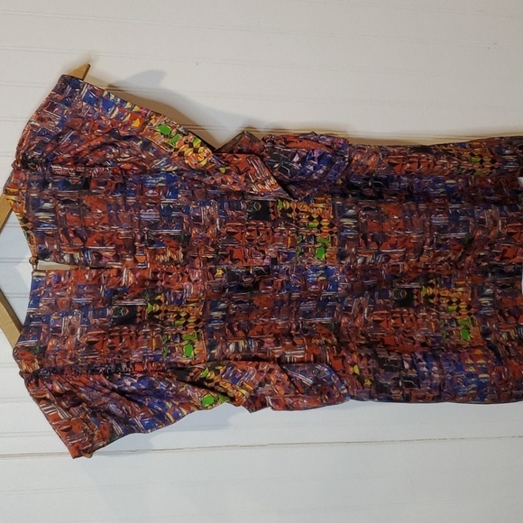 3.1 Phillip Lim Silk Ruffle Short Sleeve Blouse sz 4 Art To Wear - Picture 4 of 8